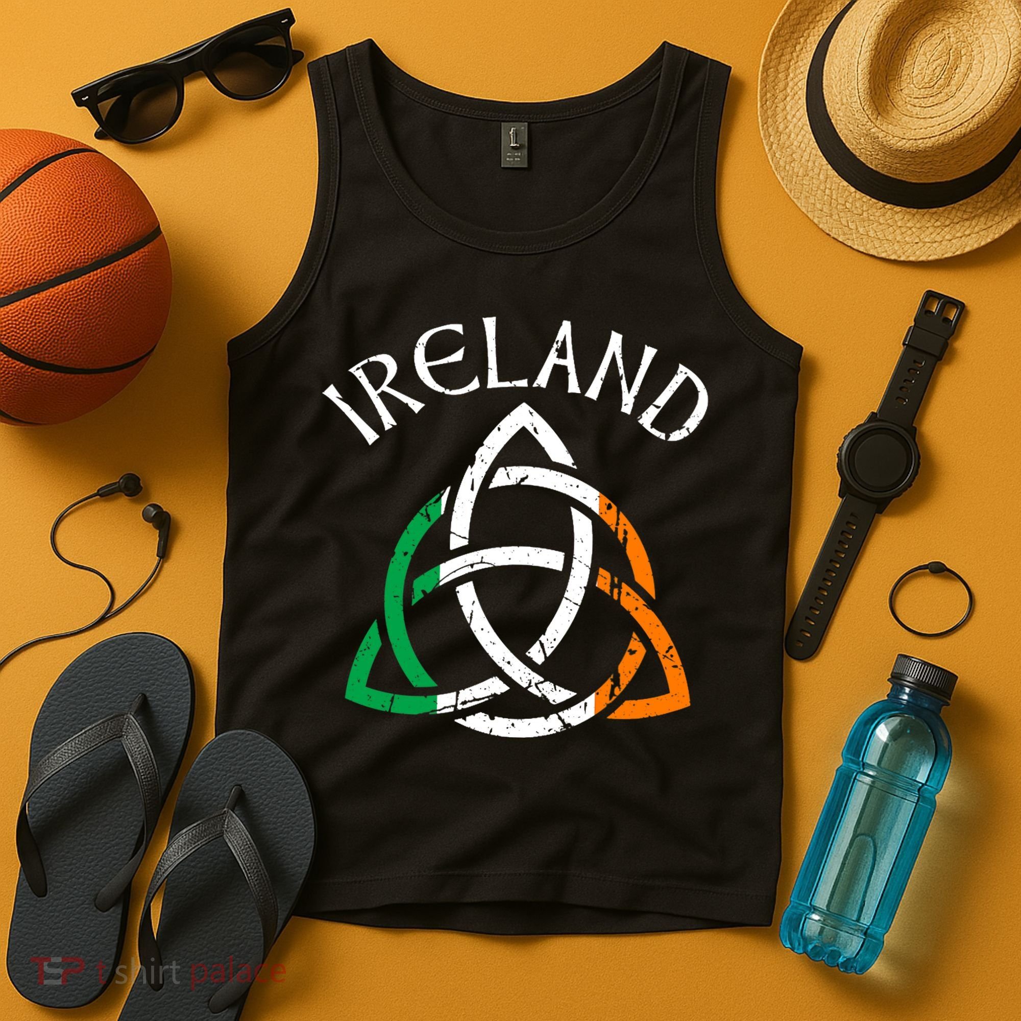 St Patricks Day for Adults Celtic Knot Ireland Tank Top