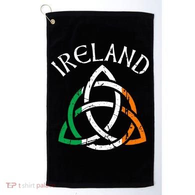St Patricks Day for Adults Celtic Knot Ireland Golf Towel