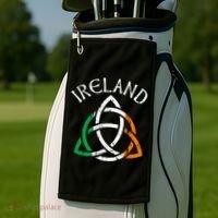 St Patricks Day for Adults Celtic Knot Ireland Golf Towel thumb 2