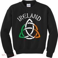 St Patricks Day for Adults Celtic Knot Ireland Kids Sweatshirt thumb 0