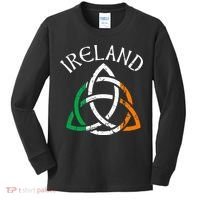 St Patricks Day for Adults Celtic Knot Ireland Kids Long Sleeve Shirt thumb 0