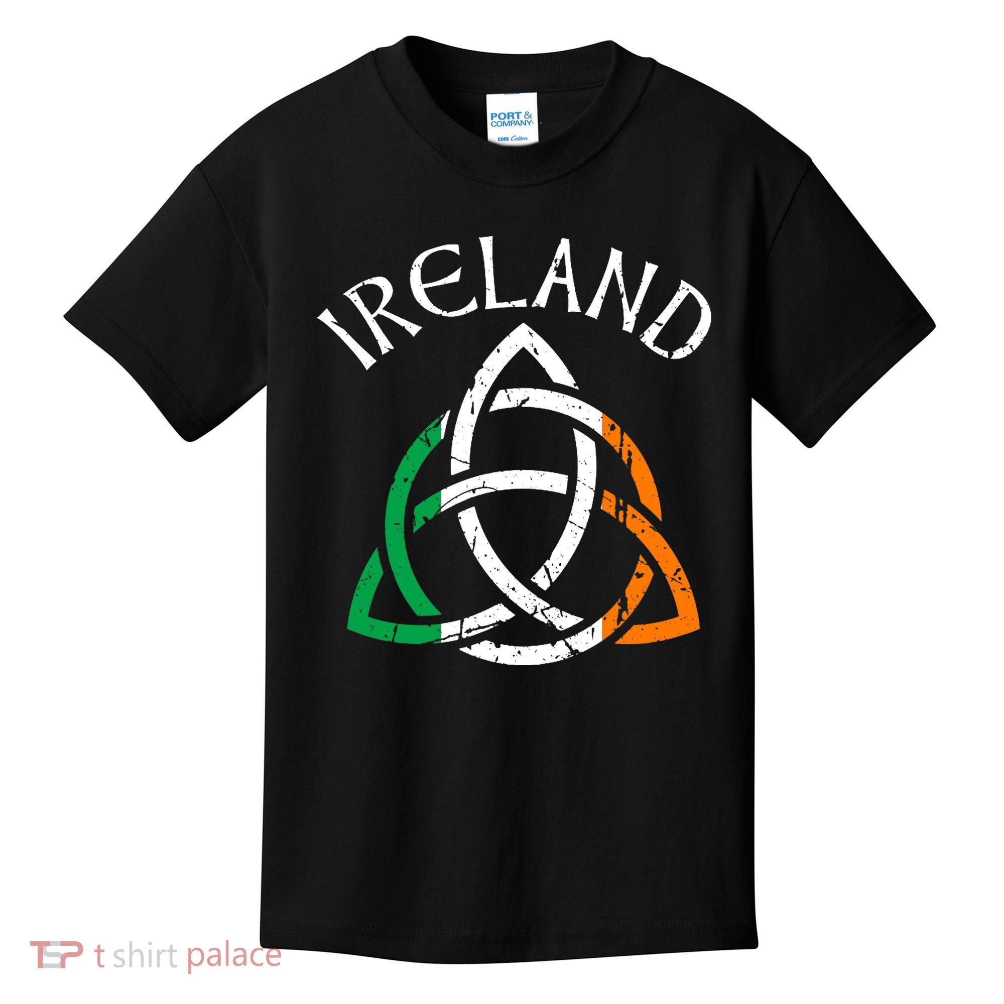 St Patricks Day for Adults Celtic Knot Ireland Kids T-Shirt
