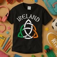 St Patricks Day for Adults Celtic Knot Ireland Kids T-Shirt thumb 3