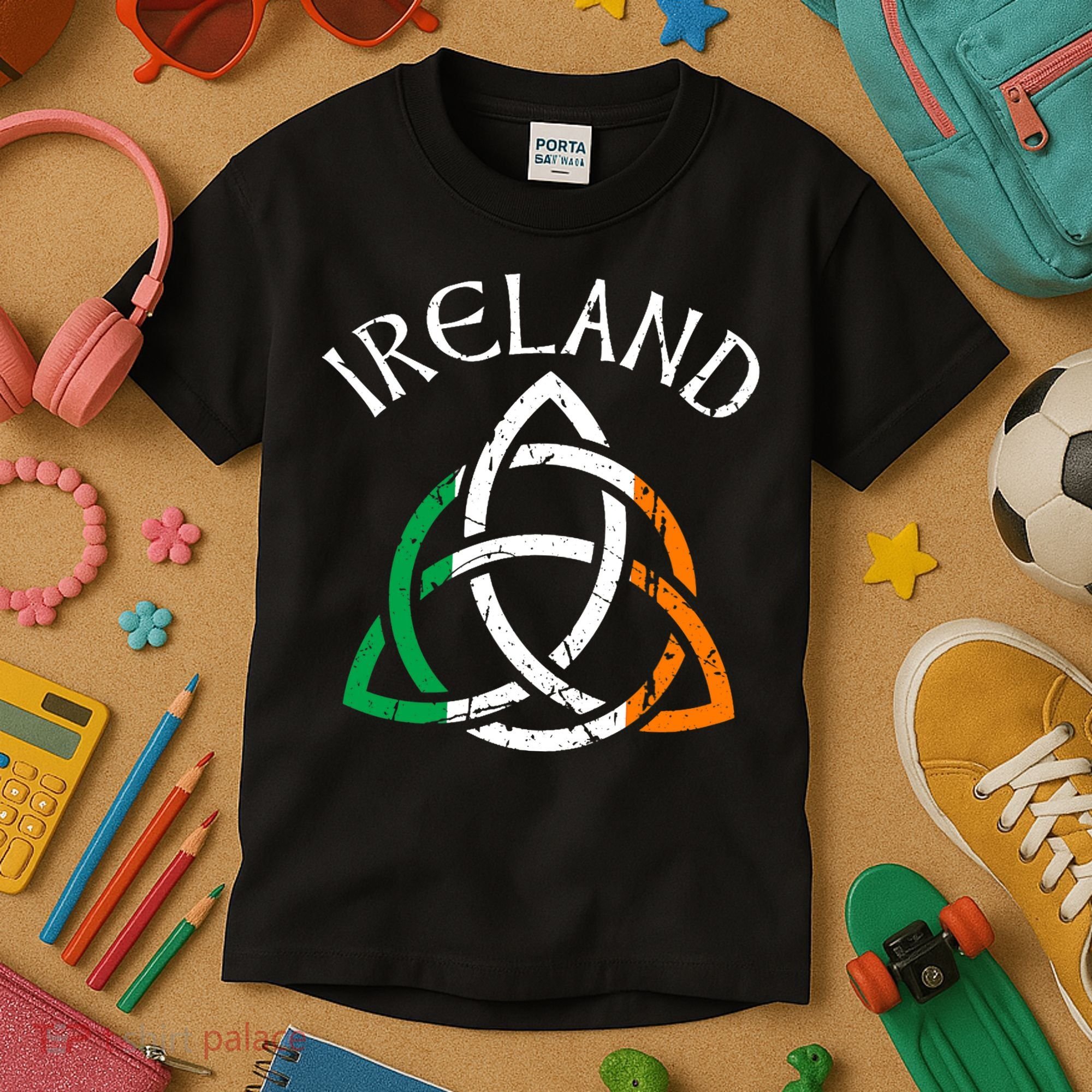 St Patricks Day for Adults Celtic Knot Ireland Kids T-Shirt