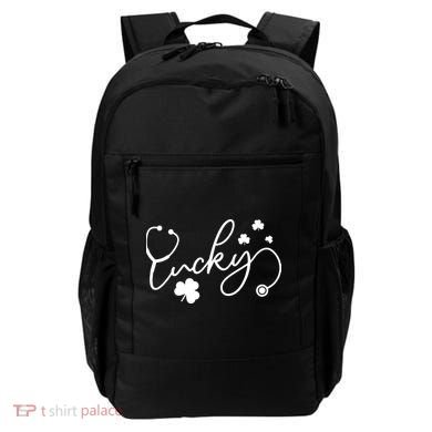 St Patrick's Day Lucky Nurse Stethoscope Backpack