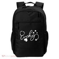 St Patrick's Day Lucky Nurse Stethoscope Backpack thumb 0