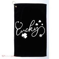St Patrick's Day Lucky Nurse Stethoscope Golf Towel thumb 0