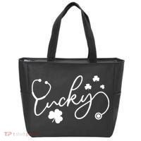 St Patrick's Day Lucky Nurse Stethoscope Tote Bag thumb 0