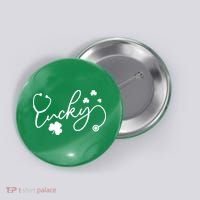 St Patrick's Day Lucky Nurse Stethoscope Button thumb 0