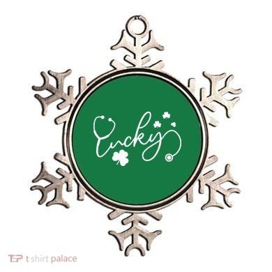 St Patrick's Day Lucky Nurse Stethoscope Ornament