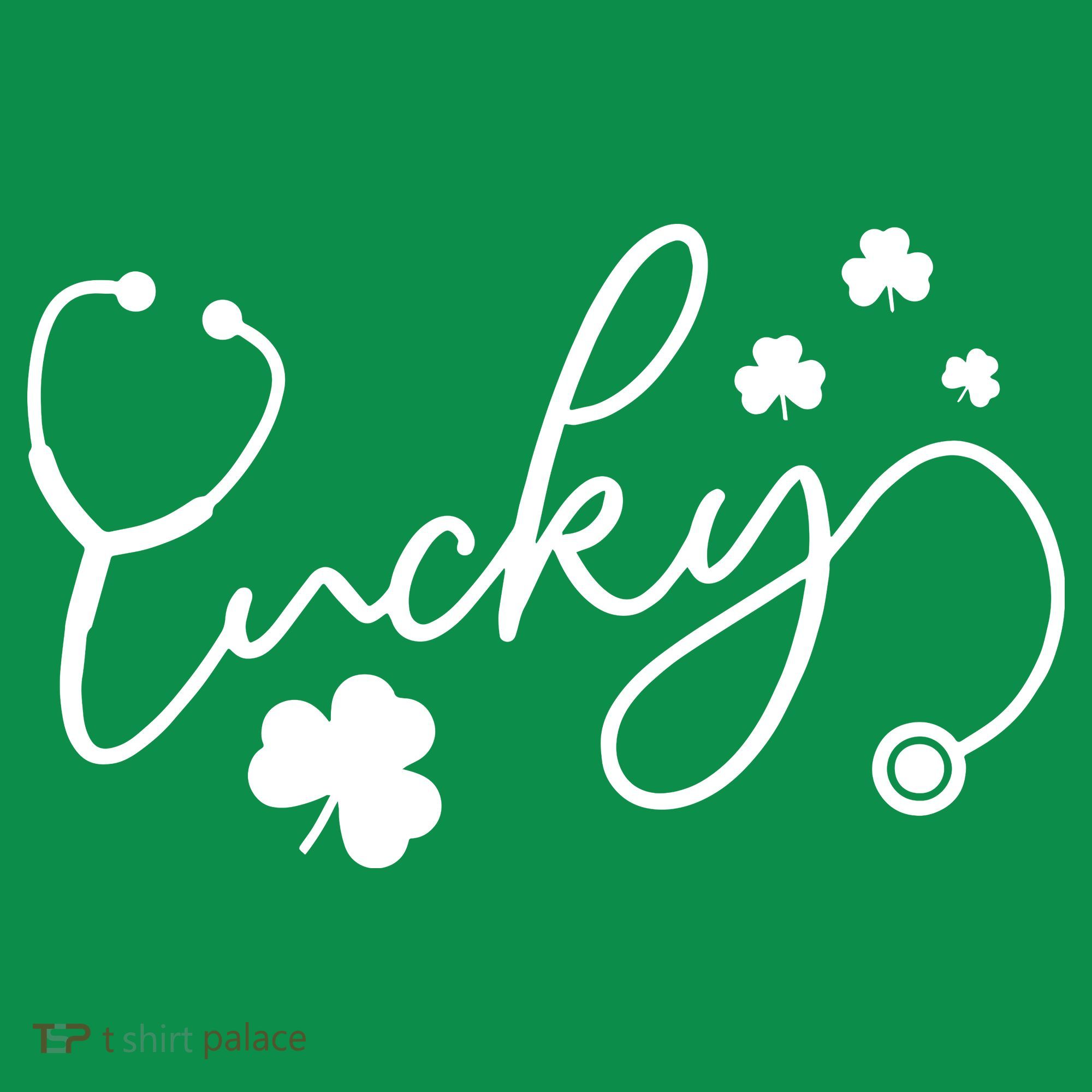 St Patrick's Day Lucky Nurse Stethoscope Toddler T-Shirt
