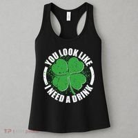 St Patrick's Day You Look Like I Need A Drink Emblem Women's Tank Top thumb 3