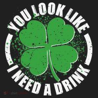 St Patrick's Day You Look Like I Need A Drink Emblem Hat thumb 2