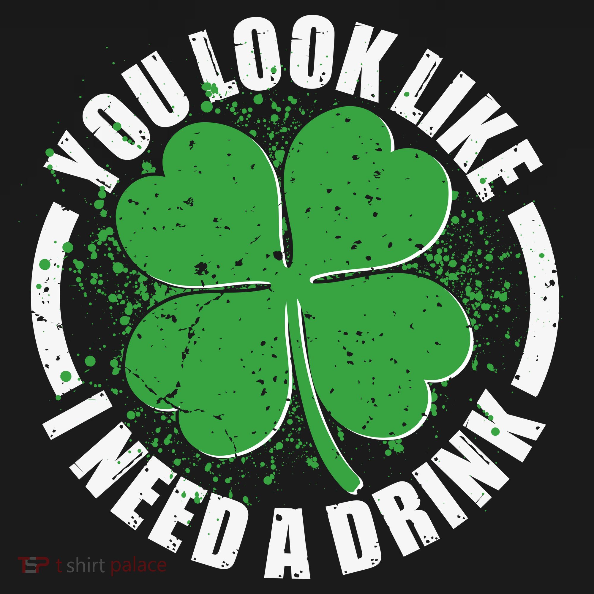 St Patrick's Day You Look Like I Need A Drink Emblem Women's Long Sleeve Shirt