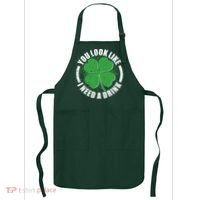 St Patrick's Day You Look Like I Need A Drink Emblem Apron thumb 0