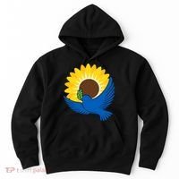 Sunflower Peace Dove Stand With Ukraine End The War Hoodie thumb 0