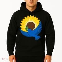 Sunflower Peace Dove Stand With Ukraine End The War Hoodie thumb 2