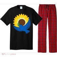 Sunflower Peace Dove Stand With Ukraine End The War Pajama Set thumb 0
