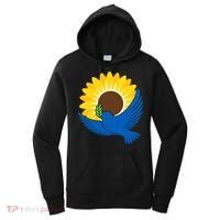 Sunflower Peace Dove Stand With Ukraine End The War Women's Hoodie thumb 0
