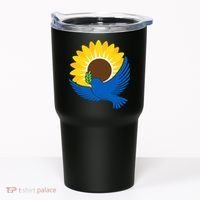 Sunflower Peace Dove Stand With Ukraine End The War Tumbler thumb 0
