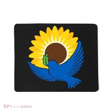 Sunflower Peace Dove Stand With Ukraine End The War Mousepad