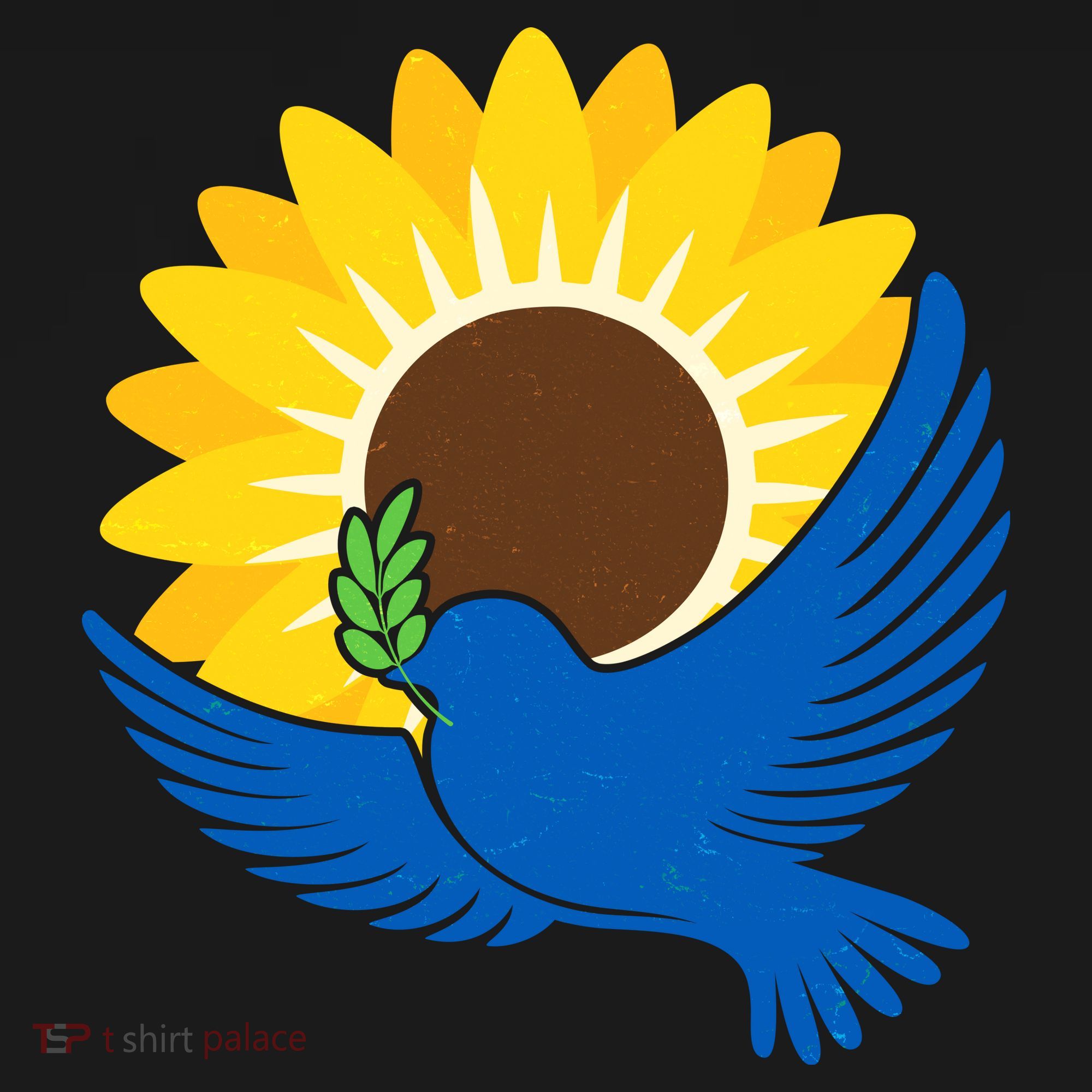 Sunflower Peace Dove Stand With Ukraine End The War Mousepad