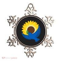 Sunflower Peace Dove Stand With Ukraine End The War Ornament thumb 0
