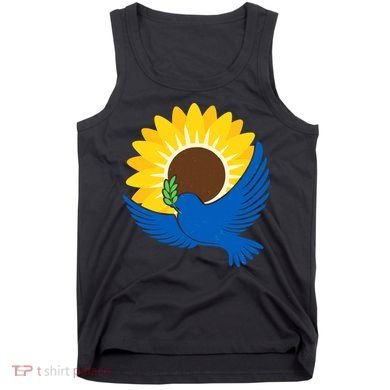 Sunflower Peace Dove Stand With Ukraine End The War Tank Top
