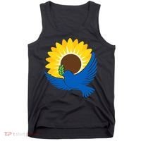 Sunflower Peace Dove Stand With Ukraine End The War Tank Top thumb 0