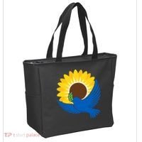 Sunflower Peace Dove Stand With Ukraine End The War Tote Bag thumb 2