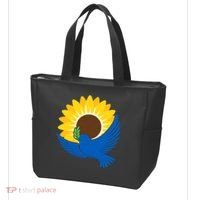 Sunflower Peace Dove Stand With Ukraine End The War Tote Bag thumb 3