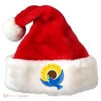 Sunflower Peace Dove Stand With Ukraine End The War Santa Hat thumb 0