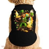 St Patricks Day Irish Leprechaun Pot Of Gold Doggie Tank thumb 0