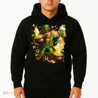 St Patricks Day Irish Leprechaun Pot Of Gold Hoodie thumb 2