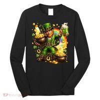 St Patricks Day Irish Leprechaun Pot Of Gold Long Sleeve Shirt thumb 0