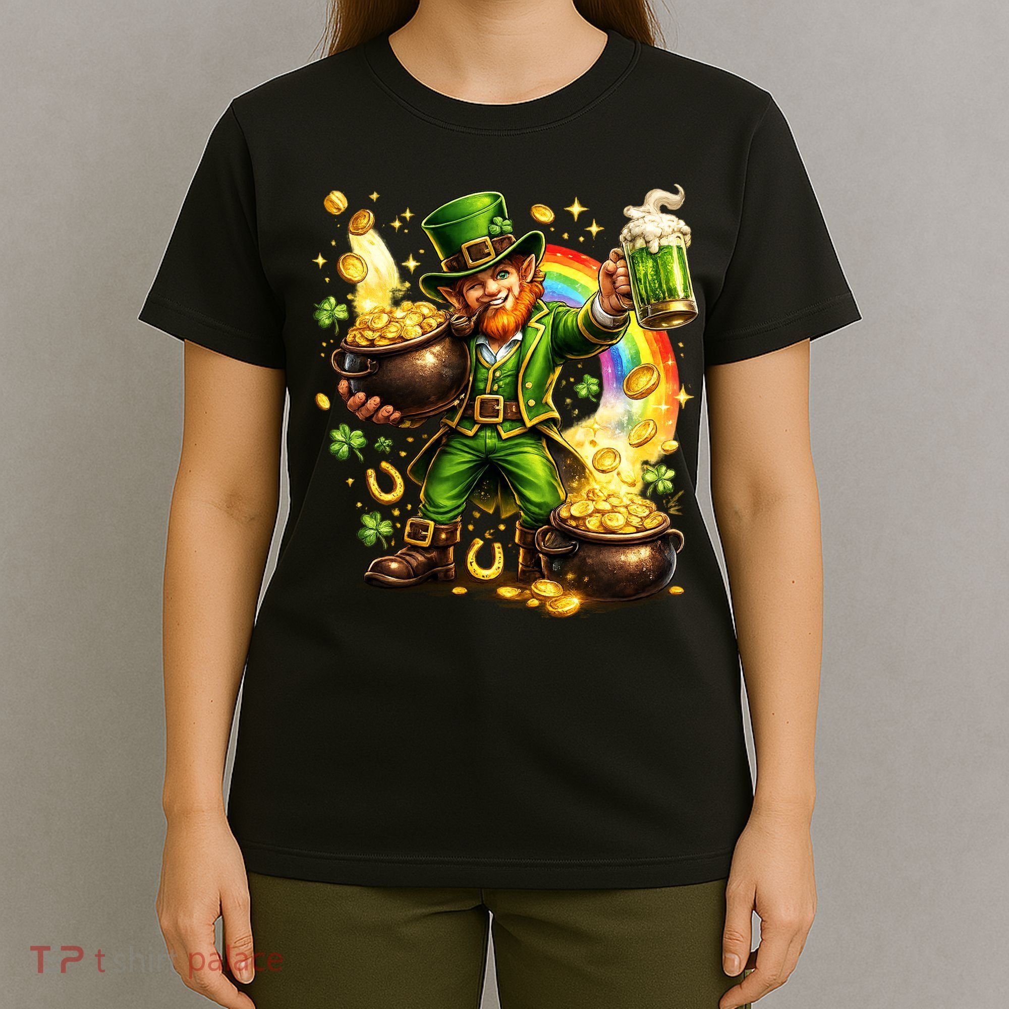 St Patricks Day Irish Leprechaun Pot Of Gold T-Shirt