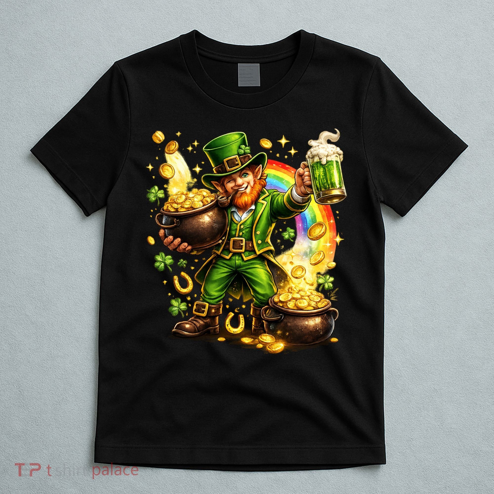 St Patricks Day Irish Leprechaun Pot Of Gold T-Shirt