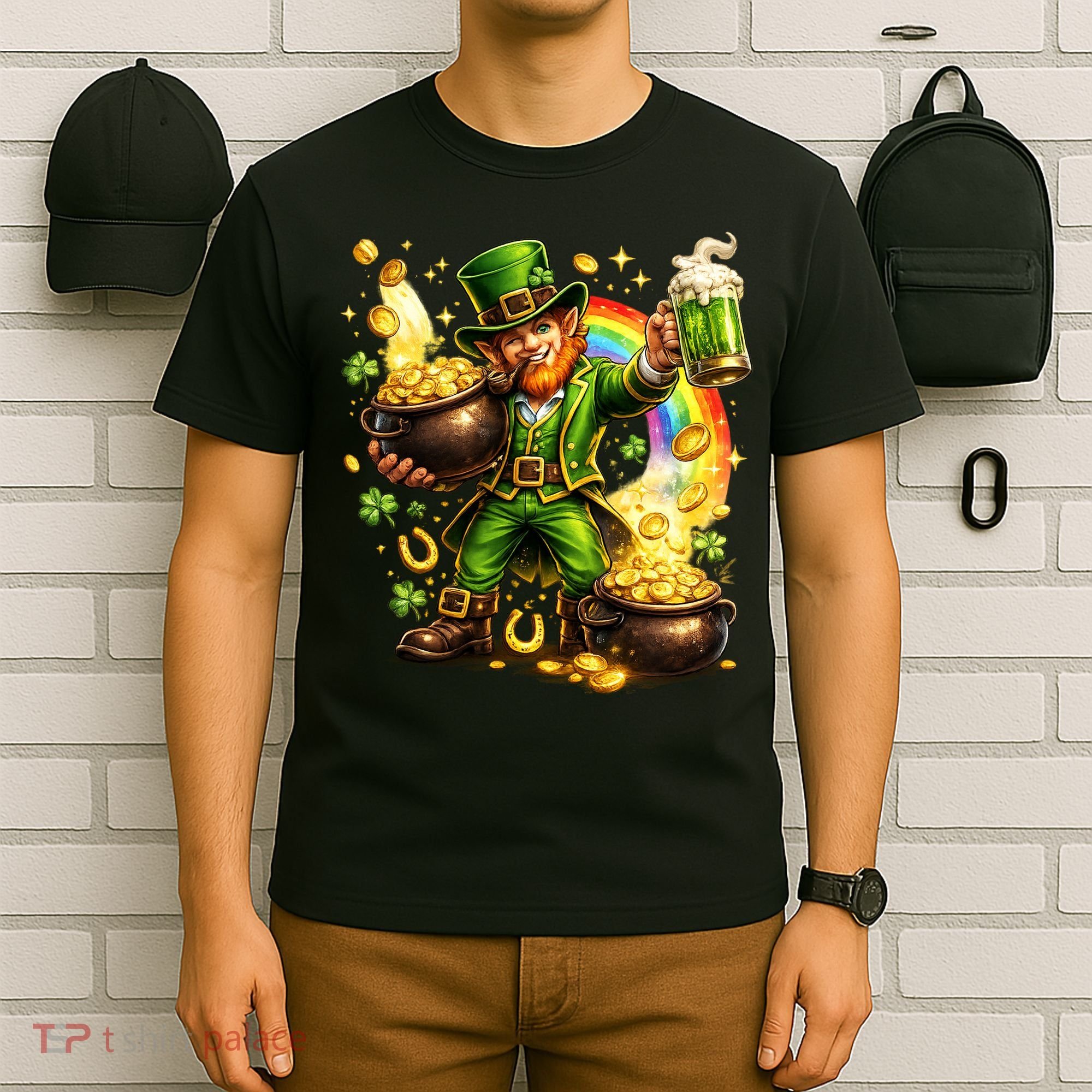 St Patricks Day Irish Leprechaun Pot Of Gold T-Shirt