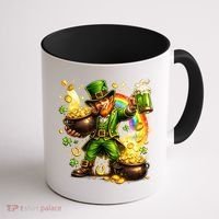 St Patricks Day Irish Leprechaun Pot Of Gold Coffee Mug thumb 1