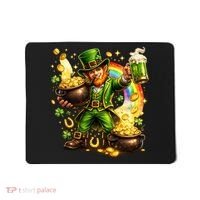 St Patricks Day Irish Leprechaun Pot Of Gold Mousepad thumb 0