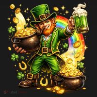 St Patricks Day Irish Leprechaun Pot Of Gold Mousepad thumb 1
