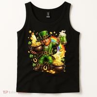 St Patricks Day Irish Leprechaun Pot Of Gold Tank Top thumb 2