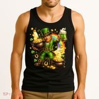 St Patricks Day Irish Leprechaun Pot Of Gold Tank Top thumb 3