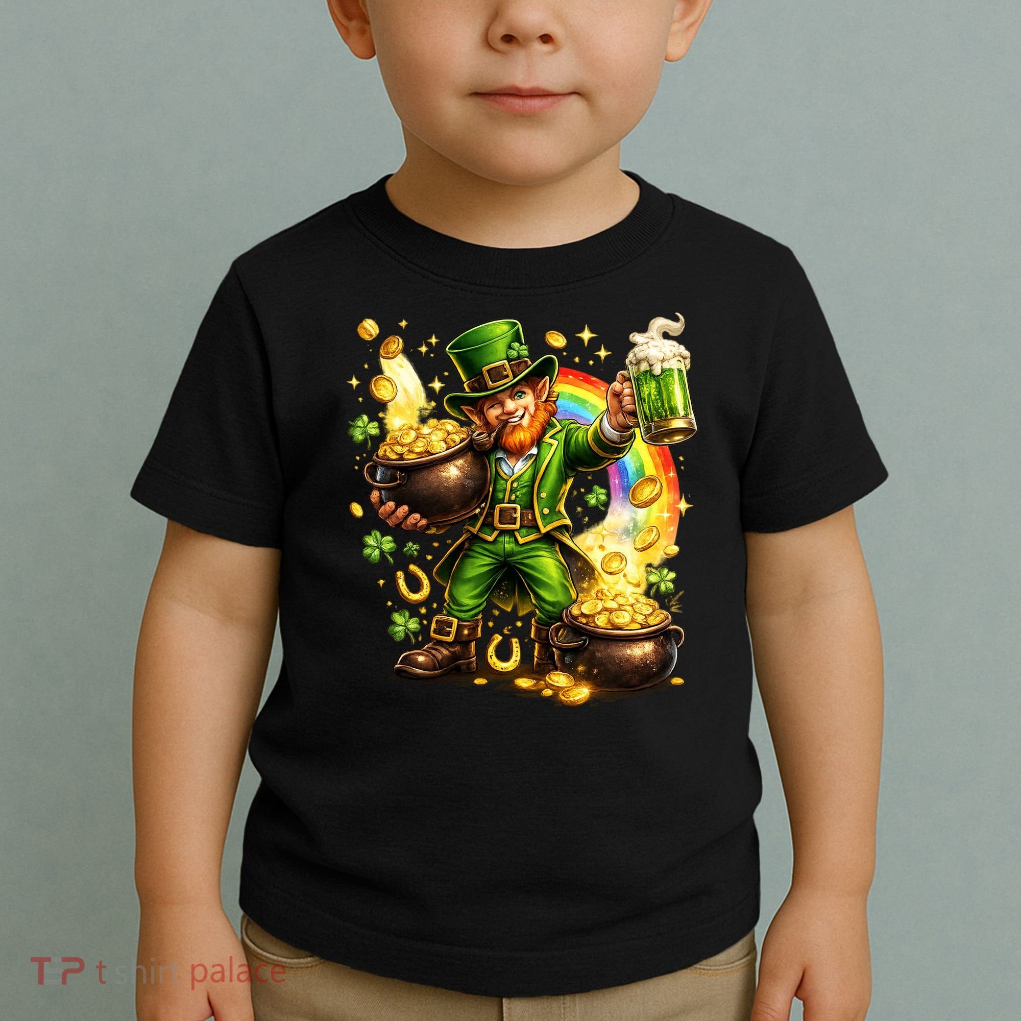 St Patricks Day Irish Leprechaun Pot Of Gold Toddler T-Shirt