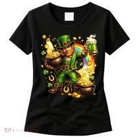 St Patricks Day Irish Leprechaun Pot Of Gold Women's T-Shirt thumb 0