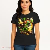 St Patricks Day Irish Leprechaun Pot Of Gold Women's T-Shirt thumb 4