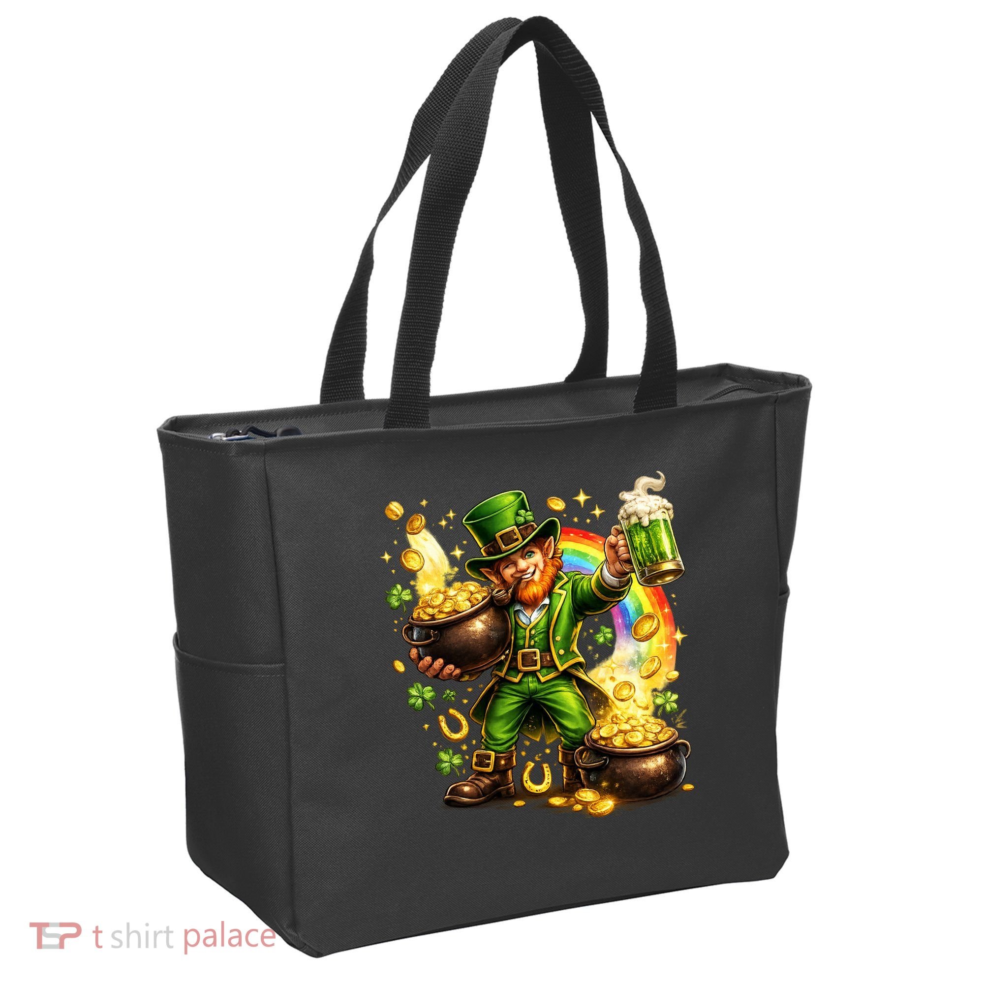 St Patricks Day Irish Leprechaun Pot Of Gold Tote Bag