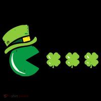 St Patricks Day Eating Shamrock Retro Gamer Women's Hoodie thumb 2