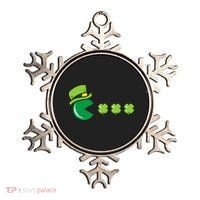 St Patricks Day Eating Shamrock Retro Gamer Ornament thumb 0