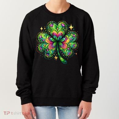 St Patricks Day Shamrock Irish Clover Women's Sweatshirt